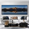 Pintura decorativa para sala de estar com atmosfera Jinshan pintura de pendurar de alta qualidade mural para parede de fundo de sofá de escritório pintura de paisagem