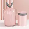 Sacos de Lixo com Cordão para Uso Doméstico, Espessados, Resistentes a Rasgos, Tamanho Grande, Sacos Plásticos com Cordão para Cozinha, Sacos de Limpeza para Escritório