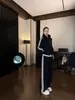 Conjunto deportivo de primavera y otoño estilo coreano, corte holgado, moderno y casual, conjunto de dos piezas para correr estilo coreano, adelgazante y elegante para estudiantes
