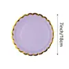 Venda Quente Transfronteiriça Tema Macaron Louça Descartável Festa de Aniversário Prato de Jantar Desenho Animado Fofo Copo de Papel Conjunto de Pratos de Papel