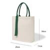 Bolsa de Lona Hecha a Medida en Blanco Respetuosa con el Medio Ambiente de Gran Capacidad Bolsa de Regalo con Lona Gruesa Recubierta Bolsa de Lona con Estampado L