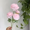 Cenário de Casamento Simulado com Rosas de Cabeça Redonda Layout Flores de Peônia Adereços de Fotografia Decoração Suave Flores Artificiais Peônias Estilo Jardim Fresco