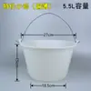 Cubo de Goma para Neumáticos, Cubo de Cemento, Cubo Gris Fuerte y Duradero para Obra, Cubo Redondo de Plástico para Flores, Cubo Doméstico