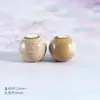 Contas Cerâmicas Esmaltadas Florais Coloridas de 12mm Acessórios para Pulseira com Furo Grande Peças Pequenas Contas Soltas Acessórios para Joias DIY