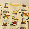 Outono estilo europeu e americano novo suéter infantil padrão dos desenhos animados infantil pescoço redondo pullover bebê manga comprida top