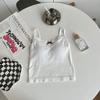 Camisola de encaje de puro deseo con espalda de belleza para mujer, verano, con copa fija acolchada para el pecho, top de tubo con tirantes interiores para mujer