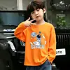 Camiseta base de algodón puro para niños, fina, para primavera y otoño, modelo nuevo 2026, camiseta de manga larga para niños súper elegante