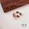 Decorações K9 para nail art, cor de caramelo, fundo aberto, empilháveis, outono/inverno, estilo Melard, quadrado robusto, formato de ovo de pombo, bolinhas de strass feitas à mão para decoração de unhas