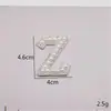 Superventas Transfronterizos 26 Letras Alfabeto Inglés Parches de Pedrería Perla Accesorios de Ropa DIY Bolsas Sombreros Decoraciones de Pedrería Hot-Fix