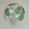Globo Transparente Hoja Verde Hoja de Monstera Hoja de Coco 12 pulgadas Transparente Impreso Puntos Estrellados Copo de Nieve Globo Transfronterizo