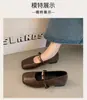 Bailarinas estilo francés para mujer, nueva colección otoño 2026, modernas y versátiles, con punta cuadrada y diseño Mary Jane