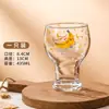 Caneca de Cerveja com Grafite Fofo, Copo de Vidro Niche de Aparência Sofisticada, Copo para Bebidas Geladas e Sucos, Taça de Champanhe, Belo Copo para Beber Doméstico