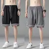 Shorts de Basquete Masculinos Esportivos Largos Verão Moderno Marca Meninos Secagem Rápida Estudante Masculino Gelo Corrida Esportes Calças Cinco Pontos