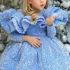 Aliexpress Vestido de Princesa para Niñas Modelo Brillante Pasarela Cumpleaños Vestido de Noche Dama de Honor Traje de Actuación