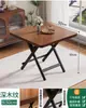 Mesa de jantar dobrável para uso doméstico, mesa pequena, mesa redonda simples, portátil para casas de aluguel, uso externo, adequada para montar barracas e comer
