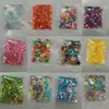 Nuevo PVC con Lentejuelas DIY Hecho a Mano Material de Relleno con Pegamento Colorido Brillo Uñas Arte Joyería Parche Polvo Brillante Mayoreo