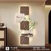 Estilo Crema Blanco y Negro Creativo Pintura Decorativa de Entrada Planta Verde Hidropónica Pintura de Luz Sala de Estar Pintura Colgante Mural de Puerta de Entrada