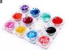 Fábrica de esmaltes de uñas profesionales, esmalte de uñas mate con lentejuelas, pieza mate, corazón de melocotón, lentejuelas, pieza mate en forma de corazón