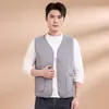 Chaleco cálido y grueso de lana de oveja para pareja, otoño e invierno, unisex, ligero, forro interior de borrego, chaleco de algodón