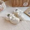Zapatos para Niñas Zapatos Deportivos de Princesa para Niños 2026 Nuevo Primavera y Otoño Niña Encaje Transpirable Suela Suave Zapatos de Papá
