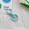 Colgante de tres piezas con broche de langosta pintado a color, llavero DIY, colgante de joyería para mochila escolar de estudiante