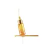 En stock: Botella de vidrio transparente de 5 ml para aceites esenciales, Botella de suero cilíndrica de fondo grueso de 10 ml, Botella dispensadora de vidrio con gotero de 15 ml