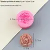 Conjunto de Ferramentas para Assar Chocolate Atacado Molde Flor Rosa Molde de Silicone Grau Alimentício Flor 3D