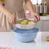 Cesta de drenaje de acero inoxidable para lavar arroz, apta para lavabo Yuanbao, lavabo de plástico colorido, lavabo para lavar verduras, cesta de agujero denso, lavabo para lavar arroz doméstico