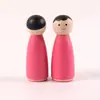 Juguetes de Graffiti Personalizados para Niños Niños y Niñas Figuras de Madera Pintadas a Mano Muñecas de Madera Coloridas Adornos Marioneta Decoración