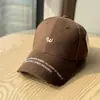 Gorra de Béisbol con Visera Rígida Bordada con Letras Estilo Coreano para Mujer Tendencia Versátil Casual Estudiante Gorra de Béisbol Protector Solar para Exteriores Primavera y Verano