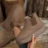 2025 Nuevas Botas de Nieve de Suela Gruesa para Mujer de Otoño e Invierno Zapatos de Algodón con Forro de Terciopelo Punta Redonda Botas de Algodón Amazon