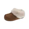 Zapatos Birkenstock Peludos de Suela Gruesa para Aumentar la Altura Interior para Mujer, Uso en Exteriores, Nuevo Invierno 2026, Cálidos de Algodón Engrosados con Felpa