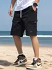 Shorts de Trabalho Masculino Novo Estilo Tamanho Europeu 2025, Outono Patchwork Cor Sólida Casual Esportivo Solto Reta Calças, Exportação