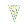 Nueva Colección de Banderines Triangulares con Temas de Dibujos Animados para Decoración de Fiestas de Cumpleaños y Festividades, Accesorios y Pancartas