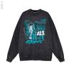 Sudadera con capucha de banda de hip-hop retro estadounidense, lavada, de terciopelo, para parejas, venta al por mayor