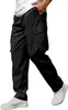 2026 Transfronterizos Verano Hombres Únicos Estilo Americano Versátiles Pantalones con Cordón Color Sólido Casual Modernos Cómodos Pantalones Cargo En Stock