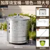 Quemador de incienso de acero inoxidable, quemador de incienso engrosado para uso doméstico, cubo para quemar incienso dorado sin humo para interiores con revestimiento interior y base de fuego de papel de aluminio