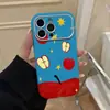 Funda Artística de Rodaja de Manzana para Teléfono Adecuada para iPhone 17 Pro, Apple 16/13, Cubierta Protectora Anti-Caídas con Ventana Grande