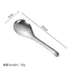 Cuchara para Servir Arroz de Acero Inoxidable para Cocina Casera, Cuchara para Sopa, Pala para Fideos, Pala para Empanadillas, Espumadera Pequeña, Cuchara para Sago, Cuchara para Fideos de Pimienta