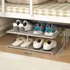 Zapatero multicapa, simple y ahorrador de espacio, para almacenamiento debajo de la cama en residencias estudiantiles, zapatero multiusos para la entrada del hogar