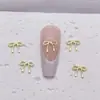 Nuevos Accesorios Dorados para Uñas con Temática de Mariposas Transfronterizos, Adornos Pequeños de Aleación para DIY, Accesorios al por Mayor