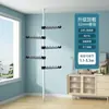 Barras de soporte telescópicas ajustables para balcones, tendederos y cortinas - una barra retráctil multifuncional, resistente y sin taladro