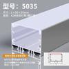 Lámpara con ranura para tarjetas lámpara lineal ranura de aluminio lámpara de línea led lámpara de tira empotrada sin lámpara lineal principal ranura para lámpara de perfil de aluminio