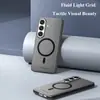Adecuado para funda de teléfono S26 Plus edición magnética carcasa dura de PC tacto piel LeReach