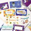 Tarjetas Rasca y Gana diy Pareja Maestros de Primaria Recompensa Tarjetas Rasca y Gana Clase Intercambio Creativo Vale Pegatinas de Recubrimiento