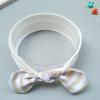 Diadema para bebé europea y americana Tocado de orejas de conejo de algodón Diadema para bebé Accesorios para el cabello anudados Fabricantes transfronterizos de niñas