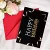 Colección de Tarjetas de Felicitación de Cumpleaños Nuevas Transfronterizas Animal Texto Mensaje de Cumpleaños Universal Tarjeta Plegable con Sobre