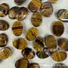 Cabujón ovalado natural de 15x20 mm, accesorio para joyería DIY para incrustación, engaste de piedras preciosas, accesorio de estilo étnico