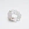 Anillo Pulsera de Cristal Natural Naranja Rosa Hielo Youyu Yilou para Mujer, Diseño de Moda, Pulsera de Lujo Ligero al por Mayor