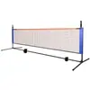Soporte para red de pickleball, soporte para red de bádminton, juego completo universal de pickleball dos en uno, soporte multifuncional para pelotas